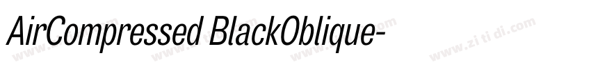 AirCompressed BlackOblique字体转换